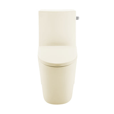 St. Tropez One-Piece 14" Rough-in 1.28 GPF Right-Hand Vortex Flush Elongated Toilet in Glossy Bisque