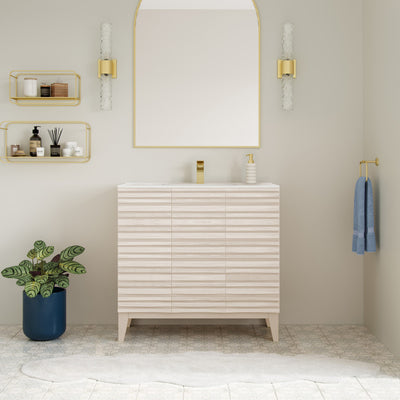 Cascade 36'' Bathroom Vanity in White