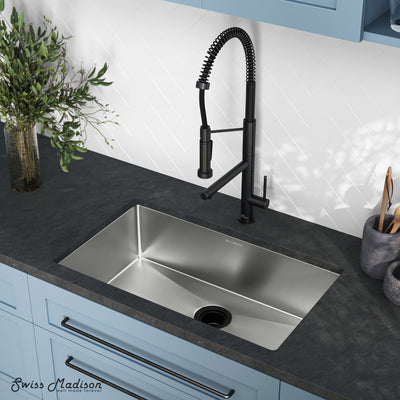 Rivage 30 x 18 Stainless Steel, Single Basin, Undermount Kitchen Sink