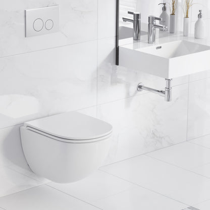 St. Tropez Wall-Hung Toilet Bowl Only in Matte White