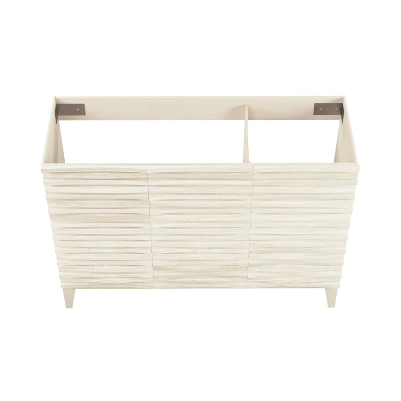 Cascade 48" Freestanding Bathroom Vanity Cabinet without Top in White Oak