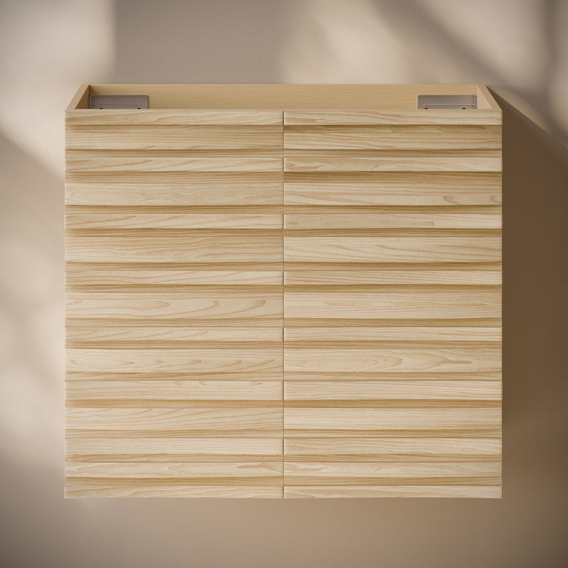 Cascade 24" Wall-Mounted Bathroom Vanity Cabinet without Top in Natural Oak