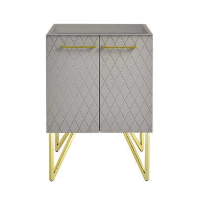 Annecy 24 Diamond Gray Bathroom Vanity Cabinet Only (SM-BV257E)