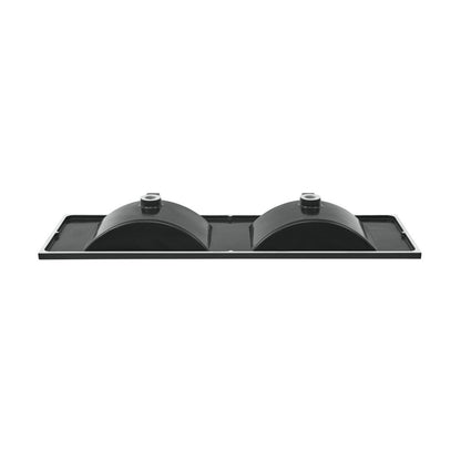 48" 3-Hole Widespread Double Basin Vanity Sink Top in Matte Black