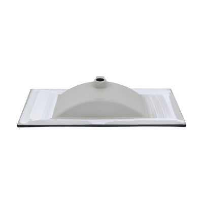 36" Ceramic Vanity Top with Three Faucet Holes in Matte Black
