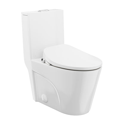 St. Tropez One-Piece Elongated Toilet Vortex Dual-Flush 1.1/1.6 gpf with Smart Seat Bidet