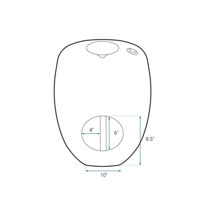 Plaisir II One-Piece Round Toilet Top Flush 1.28 GPF