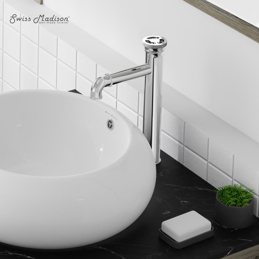 Avallon Single Hole, Single-Handle Wheel, High Arc Bathroom Faucet in Chrome