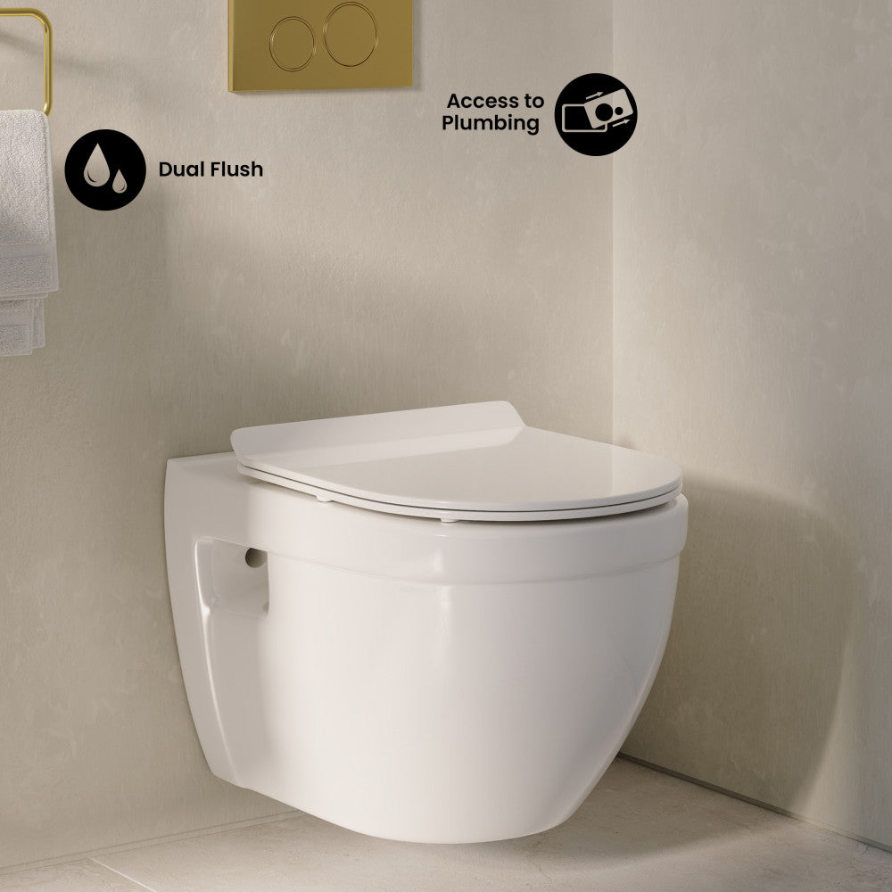 Ivy Wall-Hung Elongated Toilet Bowl