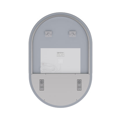 Aura 24" x 36" Pill Shaped LED Anti-Fog Smart Mirror with Bluetooth