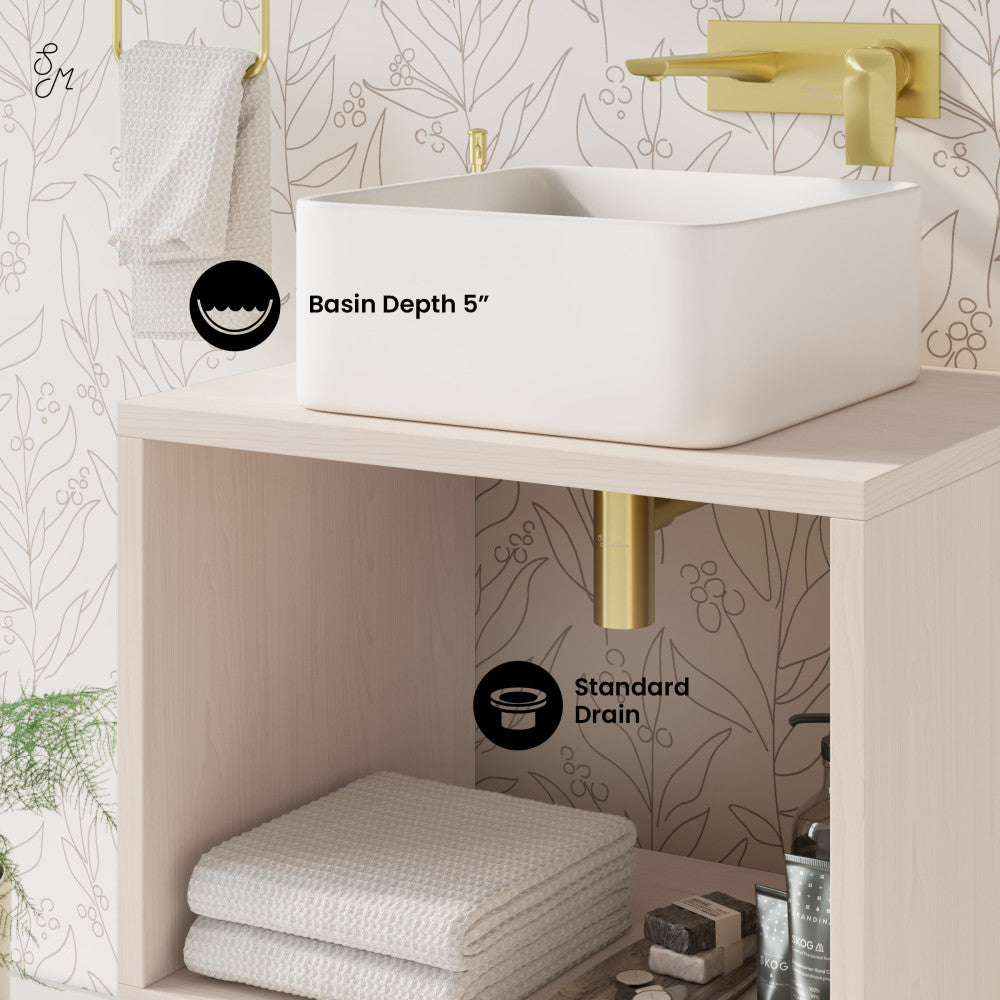 Concorde 24'' Wall-Hung Vanity In White Oak