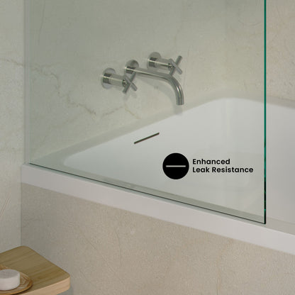 Voltaire 60 x 36 Left Drain Soaking Alcove Bathtub in Glossy White with Integrated Overflow, Drain Included