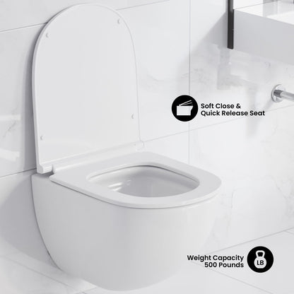 St. Tropez Wall Hung Toilet Bundle (SM-WT449, SM-WC424, SM-WC001C)