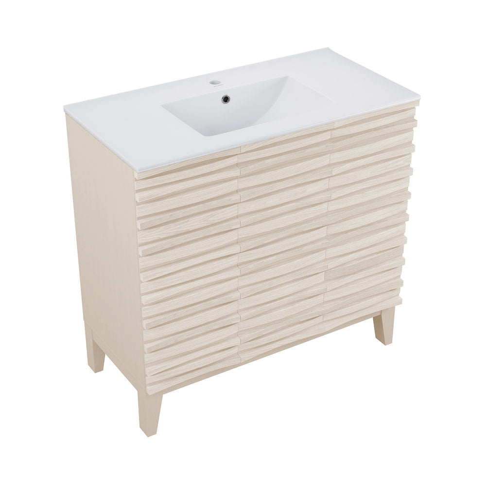 Cascade 36'' Bathroom Vanity in White