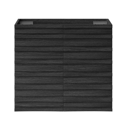 Cascade 24" Wall-Mounted Bathroom Vanity Cabinet without Top in Black Oak