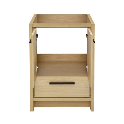 Virage 24 Freestanding, Bathroom Vanity in Natural Oak Cabinet Only