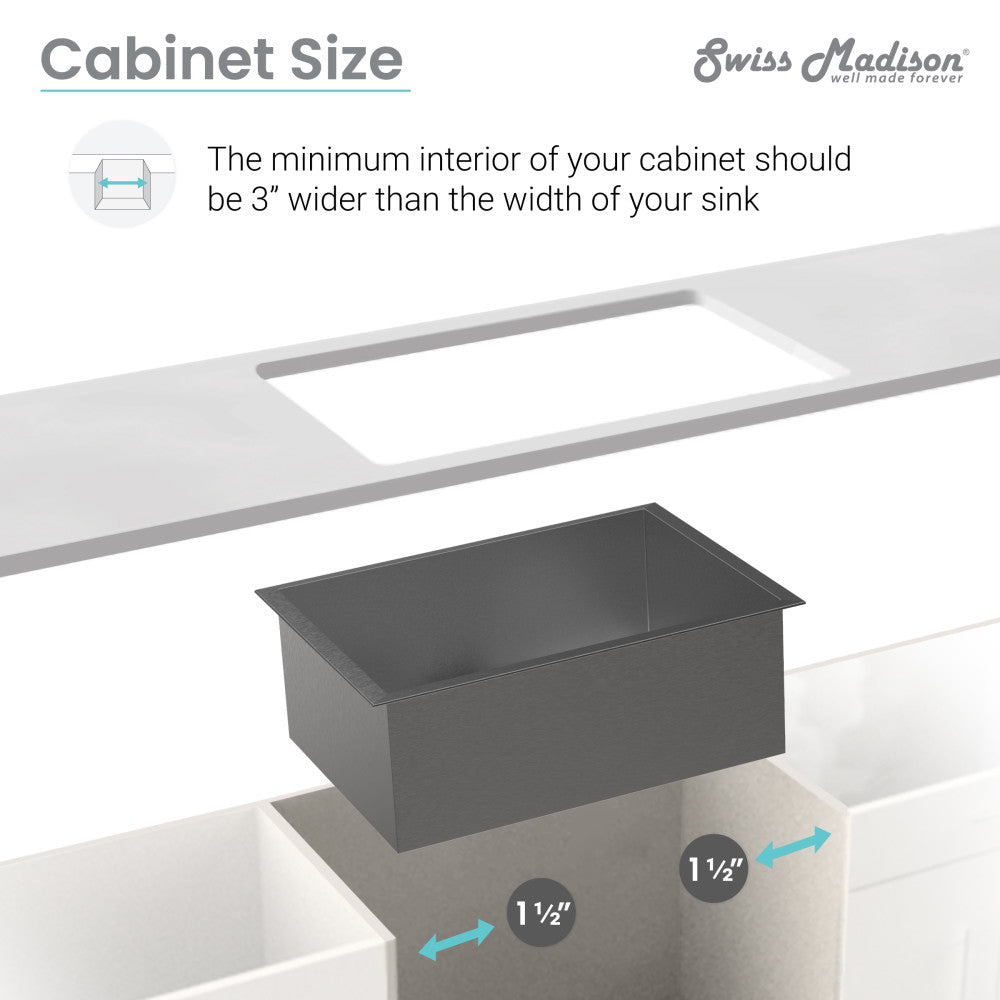 Black stainless steel undermount dual basin kitchen sink with 33x20 dimensions.