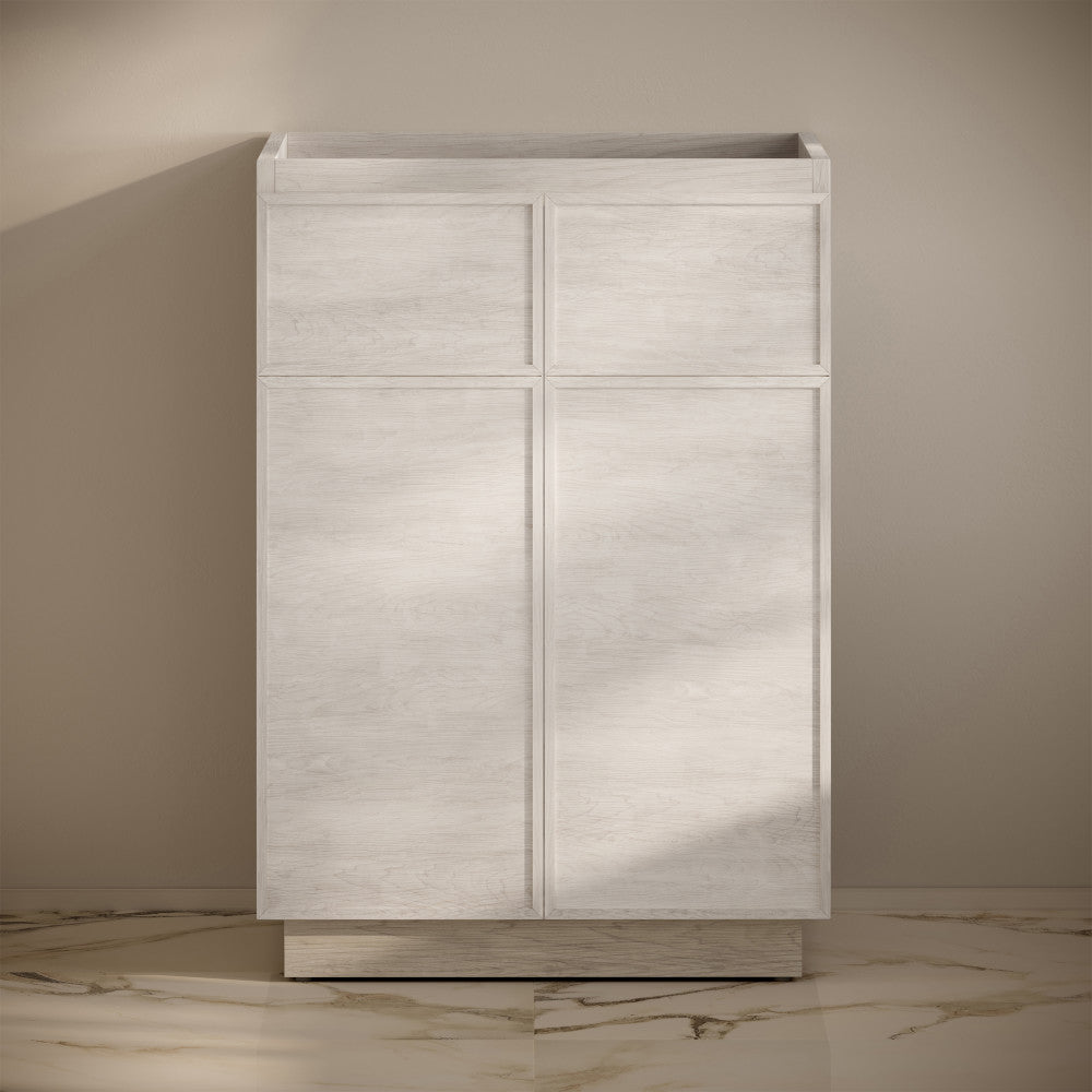 St. Tropez 24" Freestanding Bathroom Vanity Cabinet without Top in White Oak