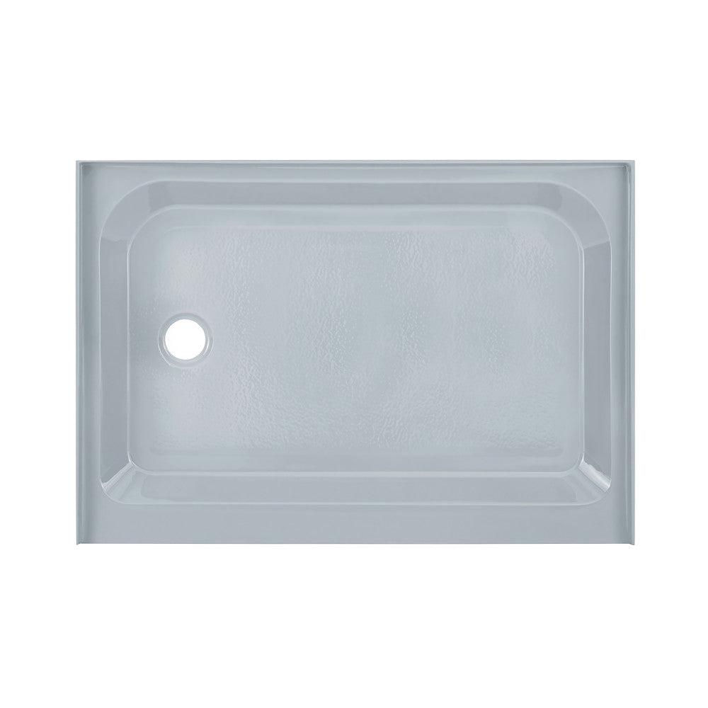 Voltaire 48" x 36" Single-Threshold, Left-Hand Drain, Shower Base in Gray