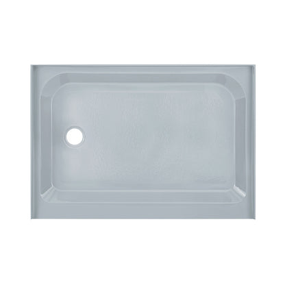 Voltaire 48" x 36" Single-Threshold, Left-Hand Drain, Shower Base in Gray