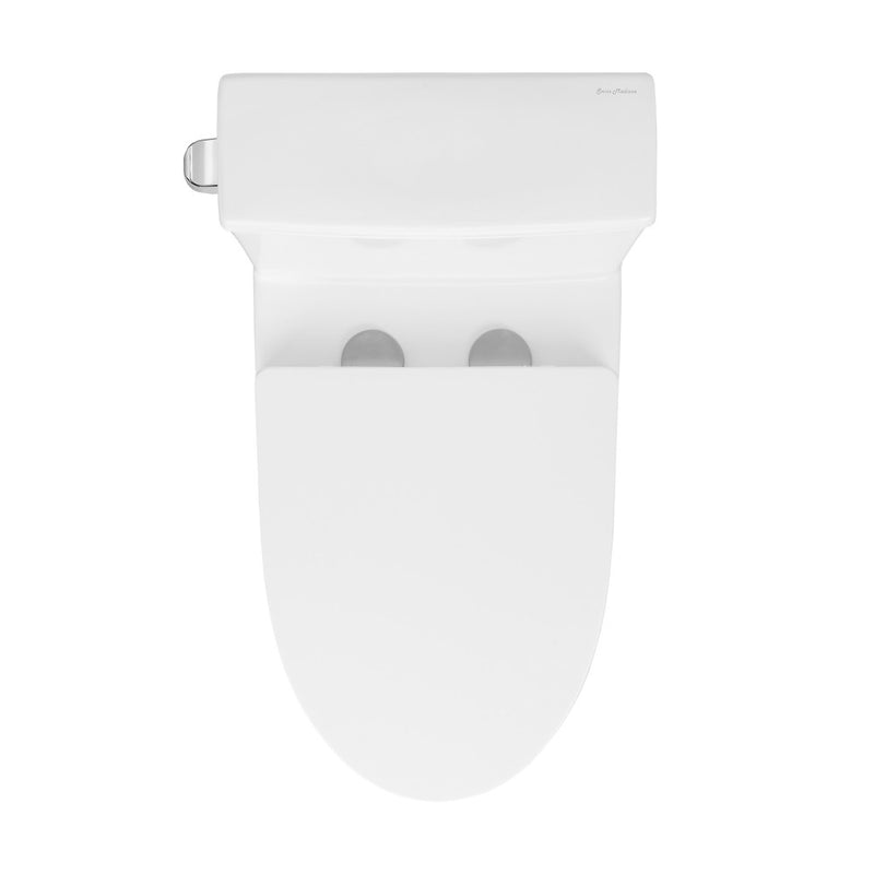 Dreux One-Piece 12" Rough-in 1.28 GPF Left Flush Elongated Toilet in Glossy White (6 - Pack)