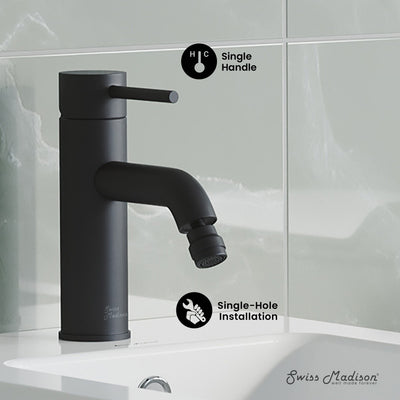 Ivy Bidet Faucet in Matte Black