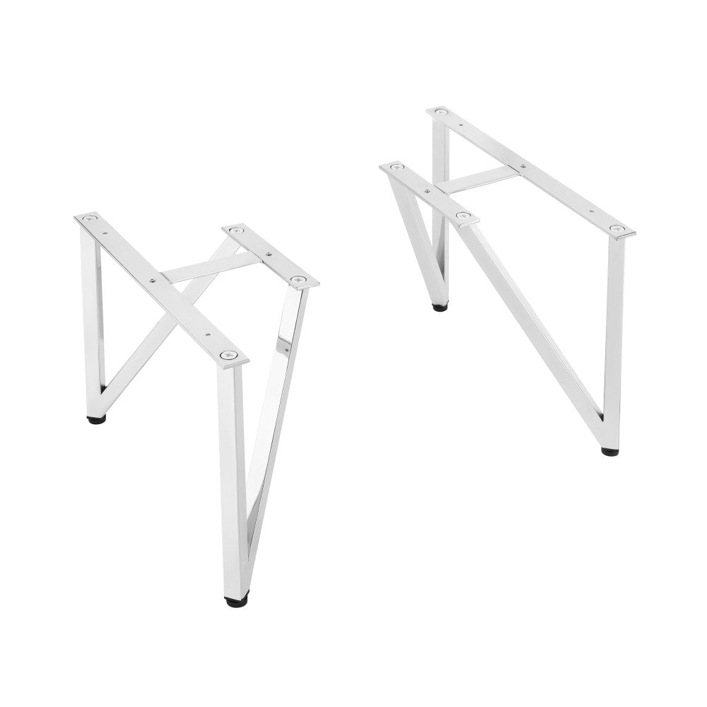 Chrome vanity legs for Annecy freestanding bathroom vanity, replacement service parts.