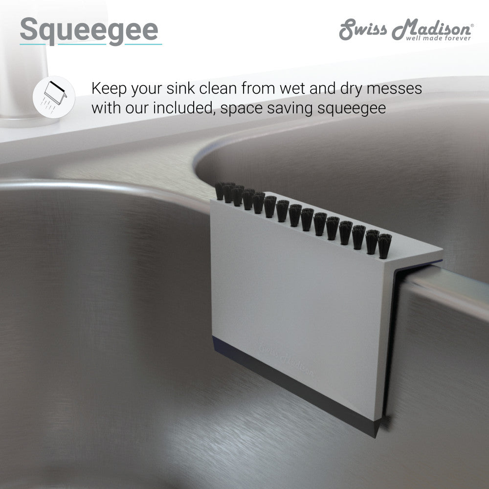 Squeegee Cleaner, Kitchen Accessory in Gray