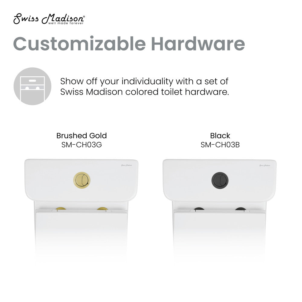 One-piece square dual flush toilet in matte white, compact design, 1.1/1.6 gpf.