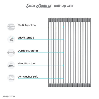 20 x 12 " Kitchen Sink Grid, Gray