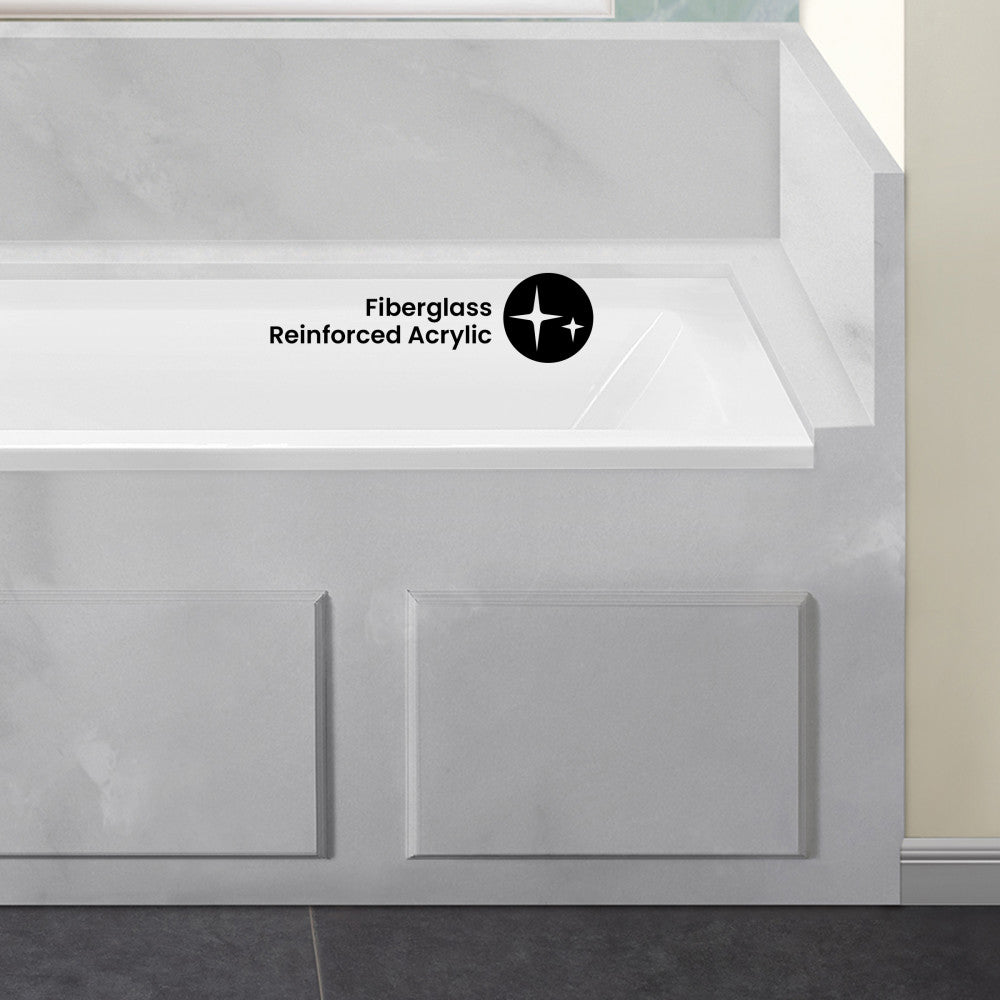 Voltaire 60" x 30" Left-Hand Drain Alcove Bathtub