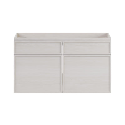 St. Tropez 36" Wall-Mounted Bathroom Vanity Cabinet without Top in White Oak