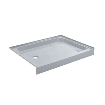 Voltaire 48" x 36" Single-Threshold, Left-Hand Drain, Shower Base in Gray