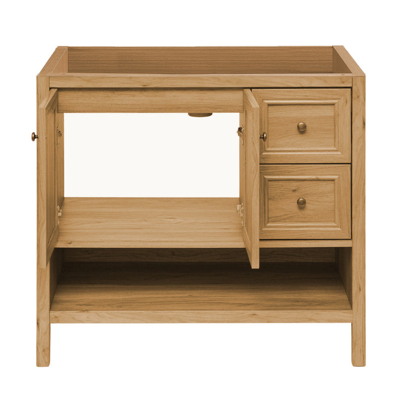 Chateau 36" Freestanding Bathroom Vanity Cabinet without Top in Golden Oak