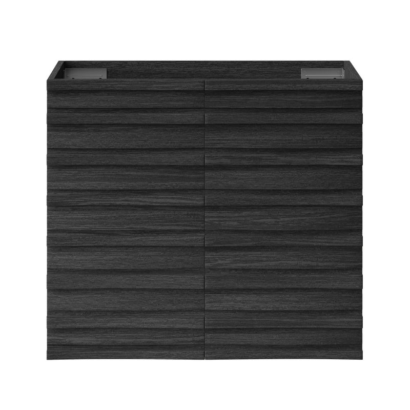 Cascade 24" Wall-Mounted Bathroom Vanity Cabinet without Top in Black Oak
