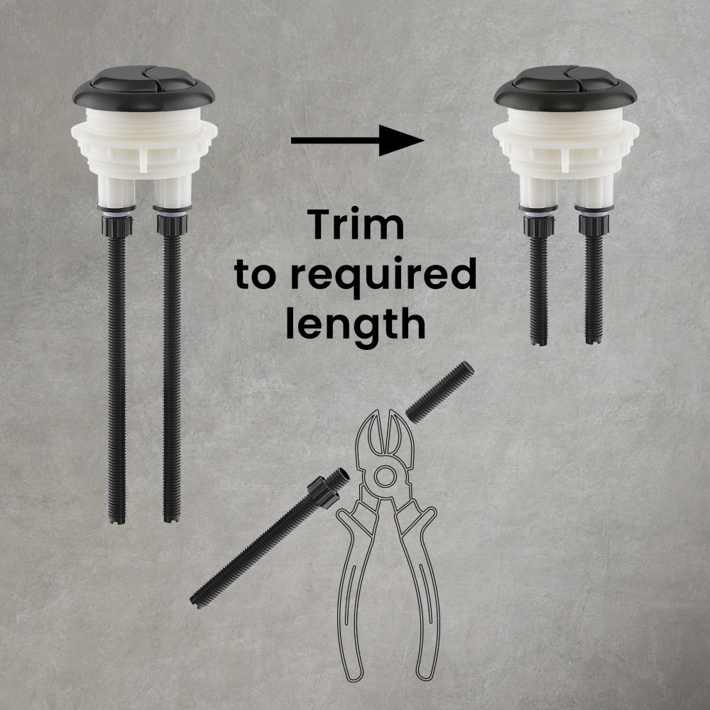 Toilet Hardware Black (SM-1T112HB)