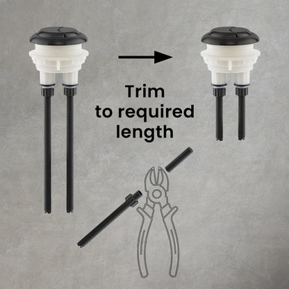 Toilet Hardware Black (SM-1T112HB)