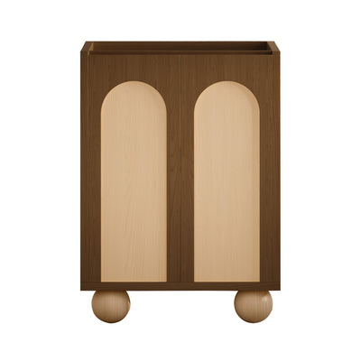 Plaisir II 24" Freestanding Bathroom Vanity Cabinet without Top in Brown Oak