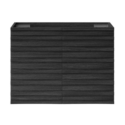 Cascade 30" Wall-Mounted Bathroom Vanity Cabinet without Top in Black Oak