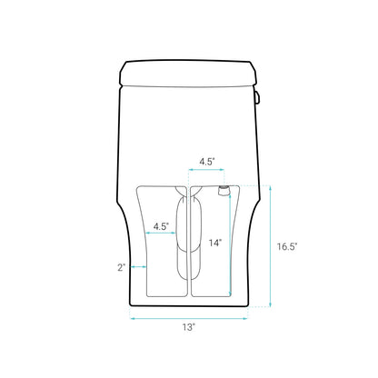 Virage One-Piece Elongated Left Side Flush Handle Toilet 1.28 gpf