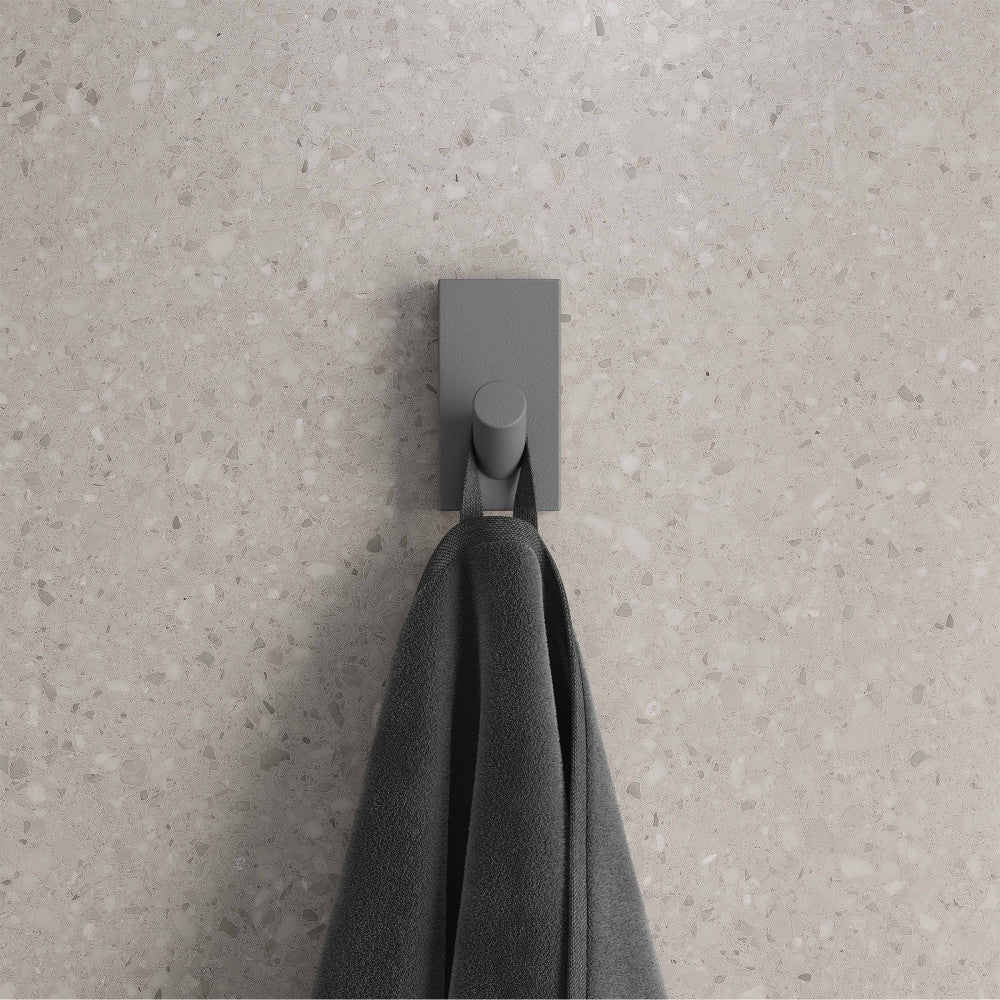 Monaco Concrete Bathroom Robe Hook in Gray