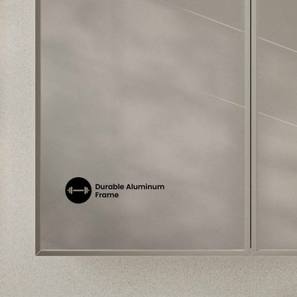 Porte 32 x 31 Arched Recessed/Wall Mount Medicine Cabinet with Mirror in Chrome