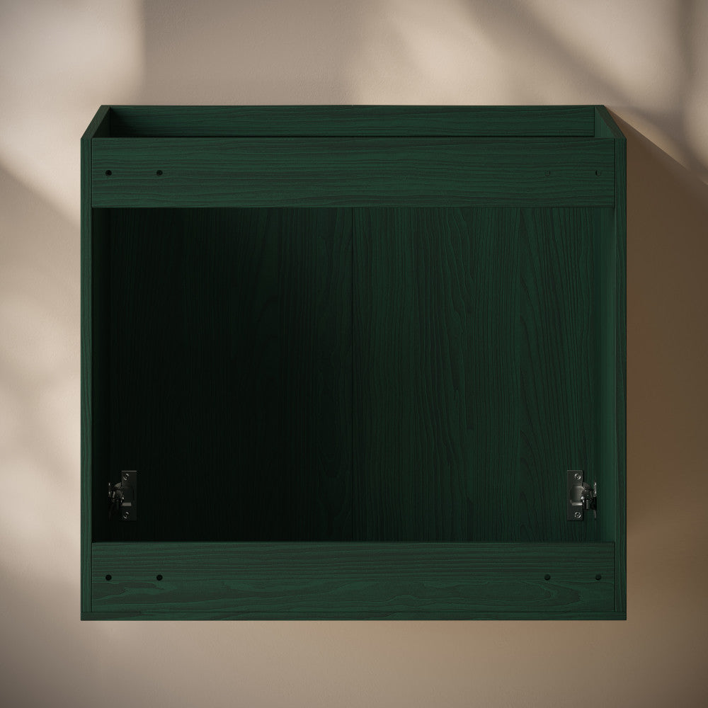 Cascade 24" Wall-Mounted Bathroom Vanity Cabinet without Top in Green Oak