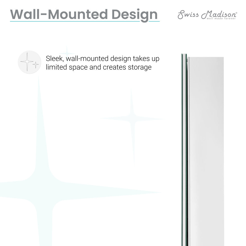 Cache 20 in. x 30 in. Mirrored Aluminum Medicine Cabinet