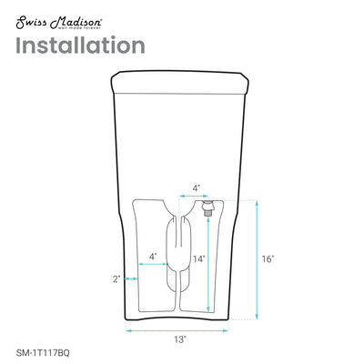 Classe One-Piece 12" Rough-in 1.1/1.6 GPF Dual Top Flush Elongated Toilet in Glossy Bisque