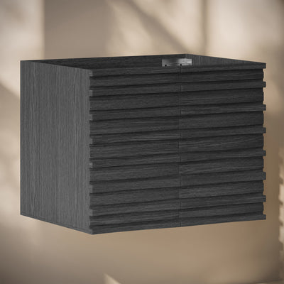 Cascade 30" Wall-Mounted Bathroom Vanity Cabinet without Top in Black Oak