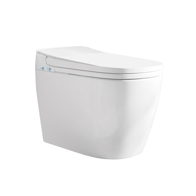 Avancer One Piece Smart Toilet 1.28 GPF in Glossy White with Heated Bidet, Air Drying, Night Light, Foot Sensor