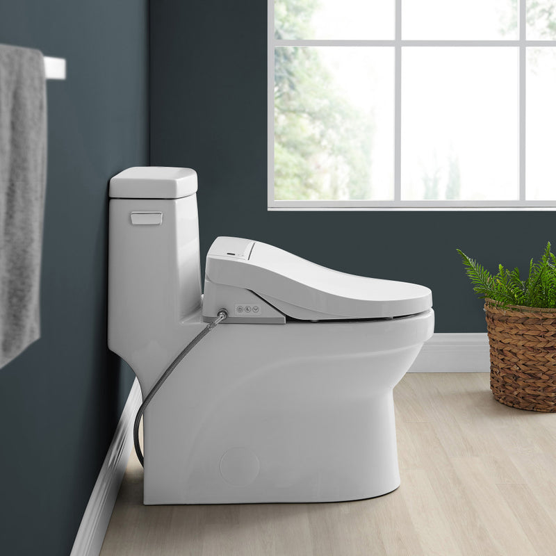 Virage One-Piece Toilet with Vivante Smart Seat Left Side Flush Handle 1.28 gpf
