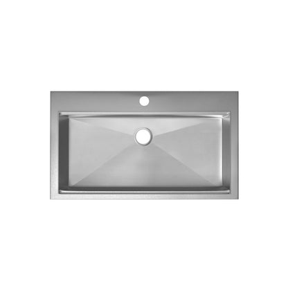 Ravi Single Basin 33 x 22 Topmount Kitchen Workstation Sink