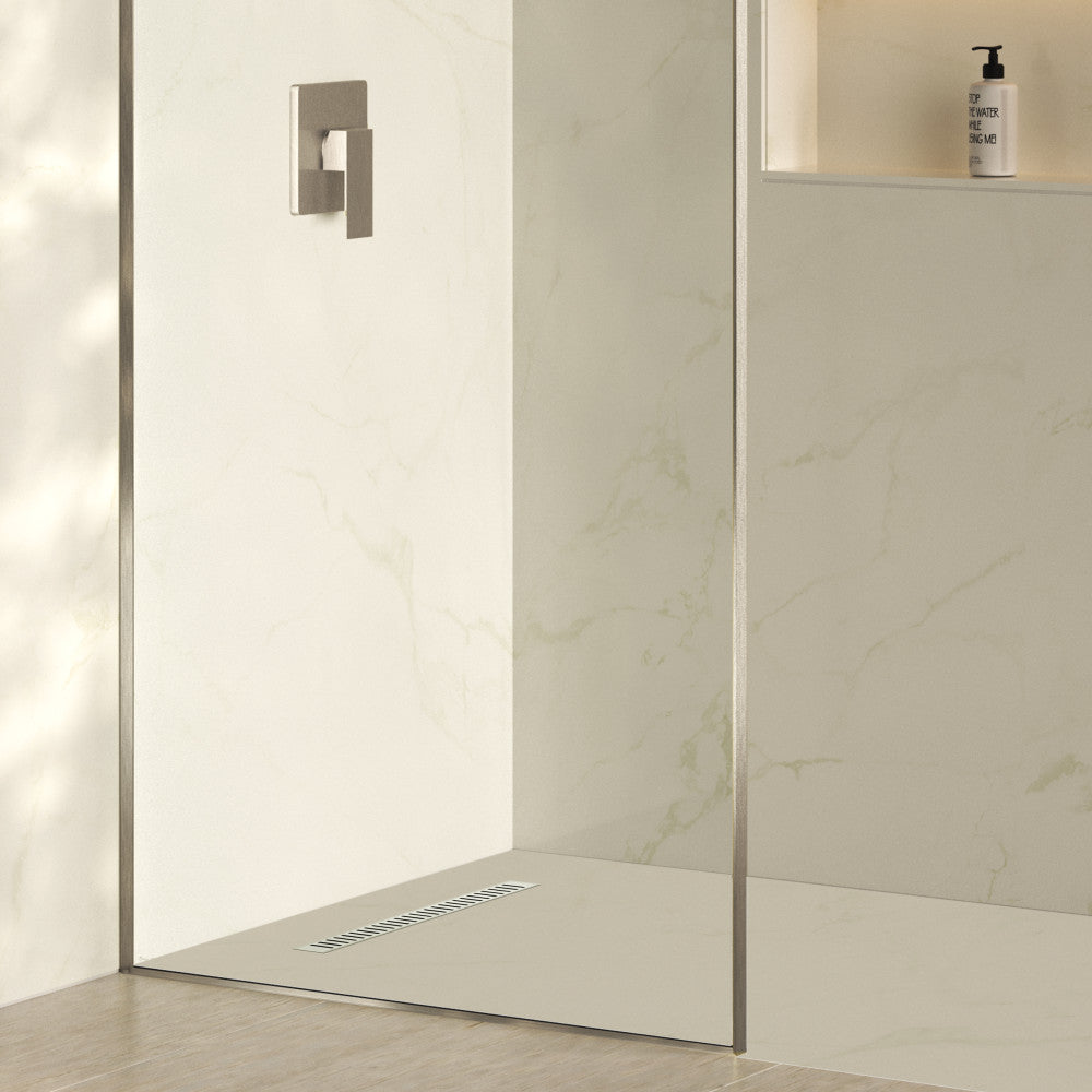 Voltaire 24" Stainless Steel Linear Shower Drain in Chrome